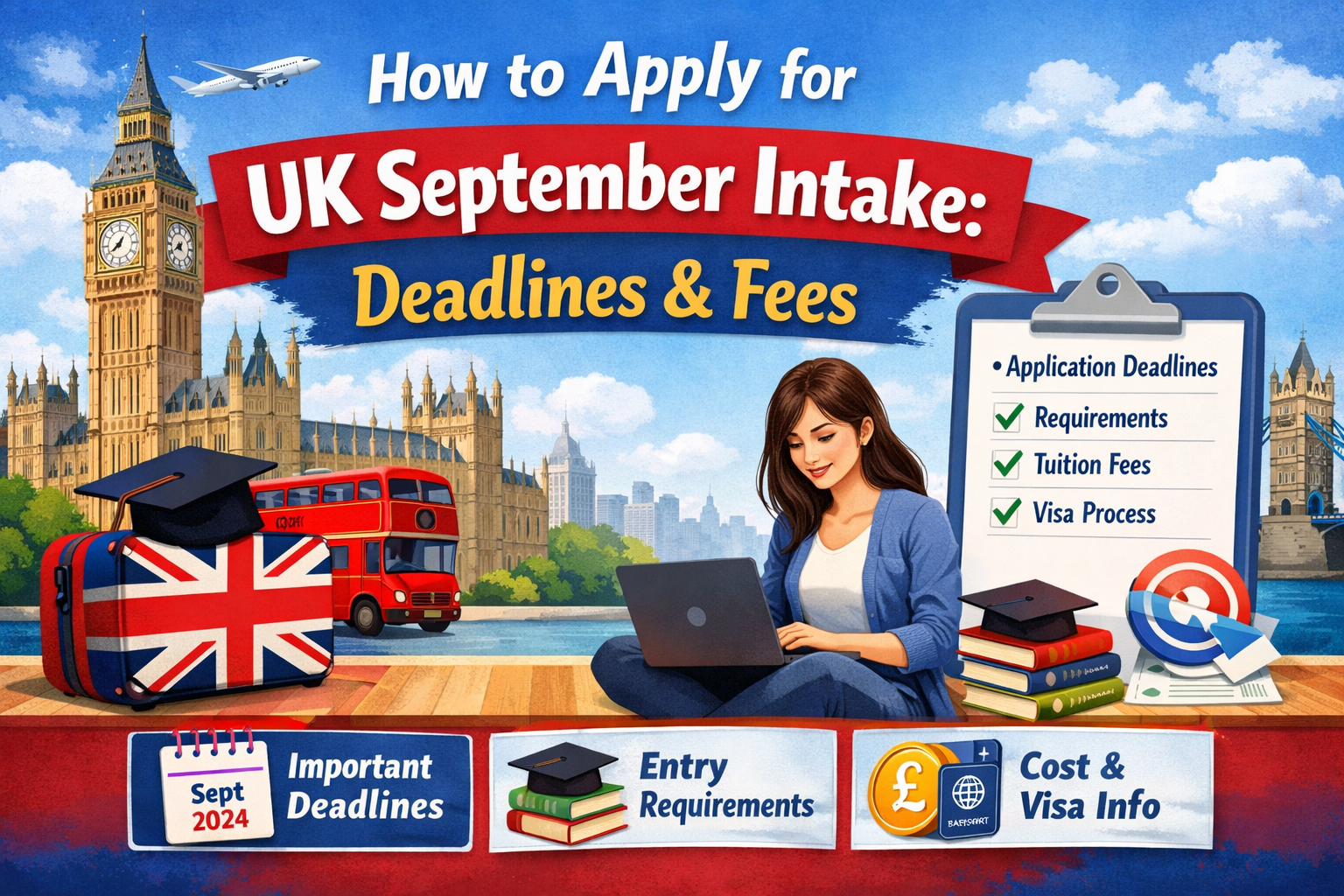 How to Apply for UK September Intake: Deadlines & Fees