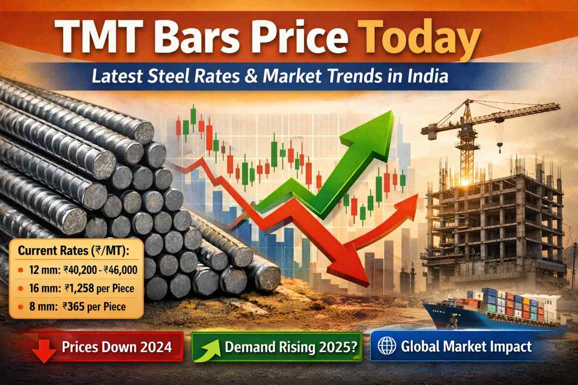 TMT Bars Price Today: Latest Steel Rates & Market Trends in India