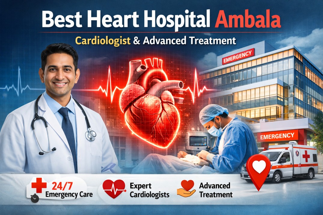 Best cardiology hospital in Ambala with 24/7 emergency heart care and expert doctors