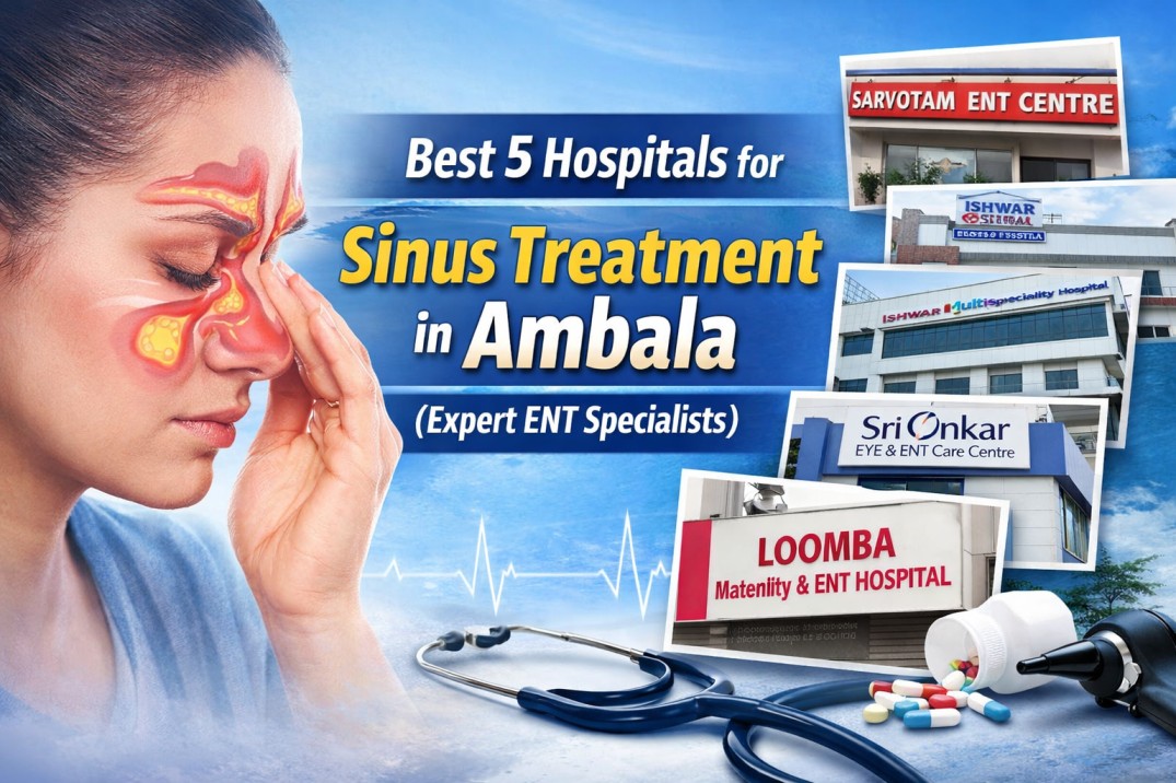 Best 5 Hospitals for Sinus Treatment in Ambala (Expert ENT Specialists)
