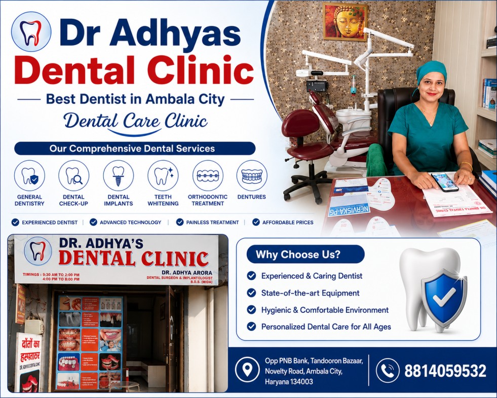 Dr Adhyas Dental Clinic – Trusted Dental Care in Ambala City