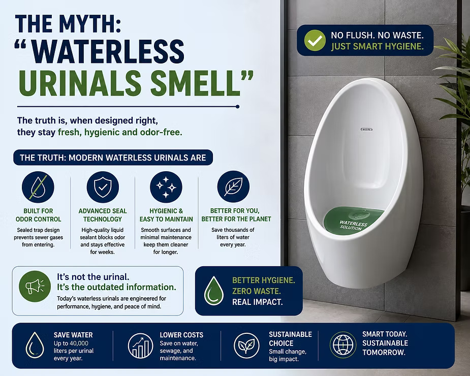 Why Businesses Are Switching to Waterless Urinals for Water Conservation- Ekam Eco Solutions & Zerodor