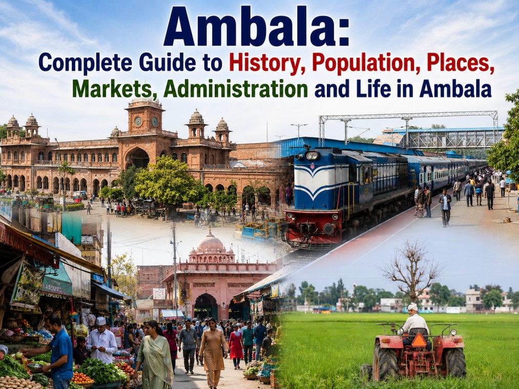 Ambala: Complete Guide to History, Population, Places, Markets, Administration and Life in Ambala