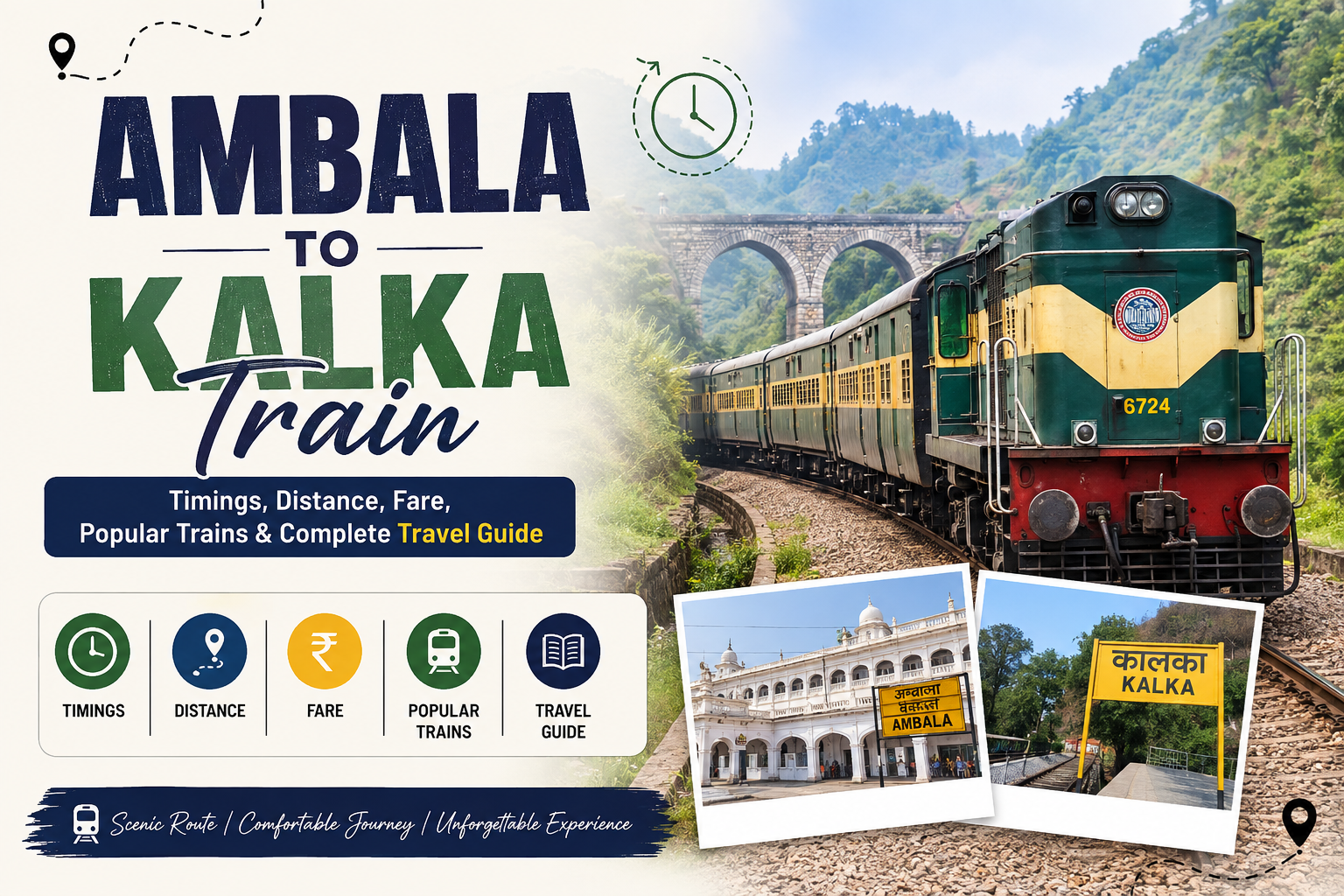 Ambala to Kalka Train: Timings, Distance, Fare, Popular Trains & Complete Travel Guide