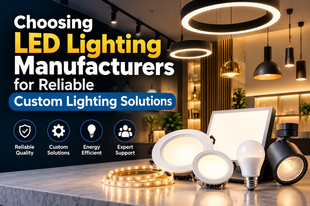 Choosing LED Lighting Manufacturers for Reliable Custom Lighting Solutions